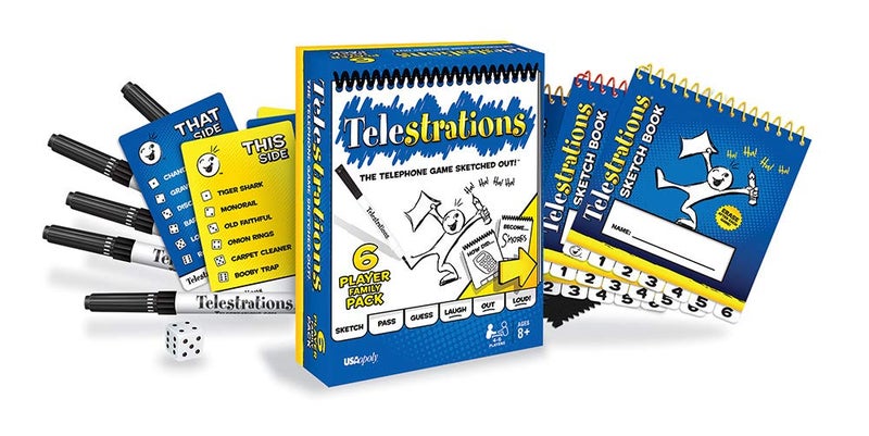 USAopoly Telestrations Original 6 Player | Family Board Game | A Fun Family Game for Kids and Adults | Family Game Night Just Got Better | The Telephone Game Sketched Out - Image 4